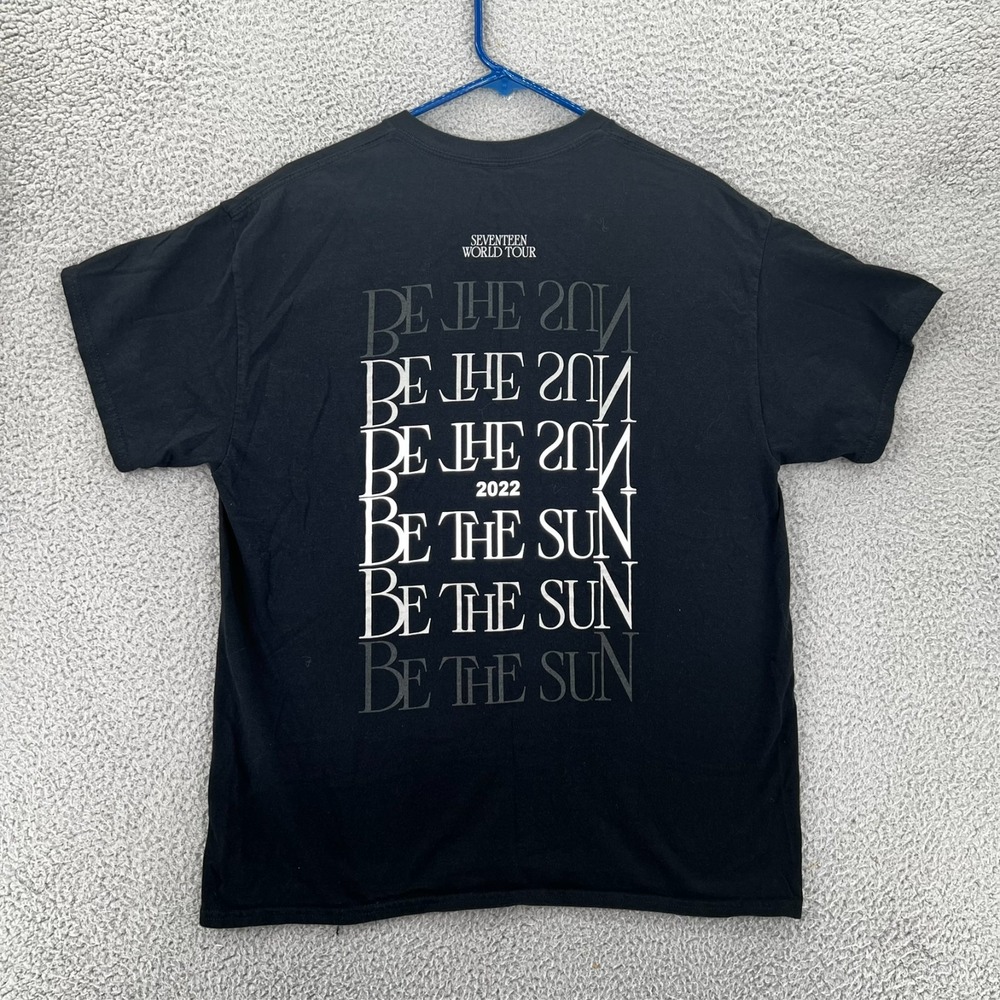 Seventeen Be The Sun K-Pop‎ T-Shirt 2022 Concert World Tour Adult Large Black